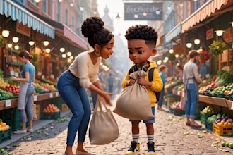 create stunning ai 3d animation, 3d cartoon and character animation