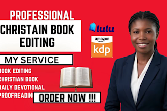 do christian book editing and proofreading, ebook editor and proofreader