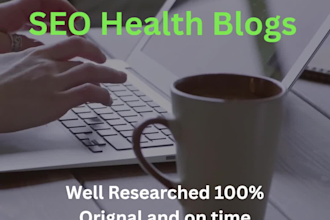 write SEO health articles for your blog