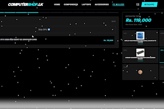 build a custom shop website with PC builder and admin panel