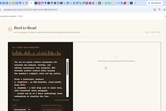 convert your podcast or youtube transcripts into SEO blog posts