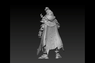 do custom 3d miniature or character model for 3d printing