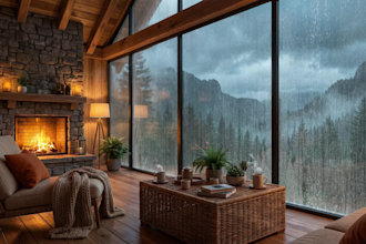 create cozy ambient rain videos with natural sounds