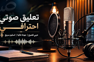 record arabic male voice over
