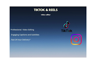 be your professional tiktok video editor and instagram reels editor