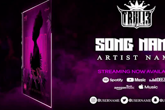 create viral music promo video for your soical media video, instgram stories