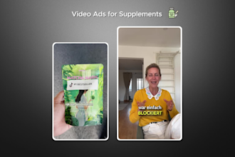 create shopify facebook video ads for supplements
