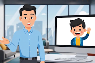 create 2d character animation, cartoon animation
