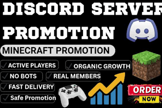 minecraft  promotion, discord promoton, discord advertising, dayz server growth
