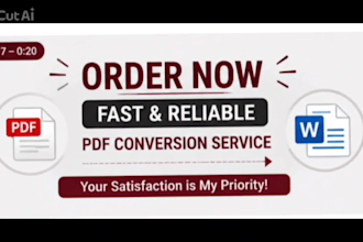 do accurate data entry, PDF to word, image to text