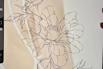 create peony stamp brushes for procreate