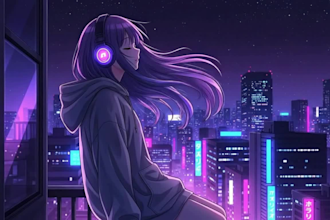 create authentic lofi animation video girl lofi loop animation animated