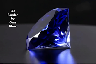 do professional 3d gemstone design and 3d jewelry rendering