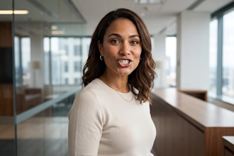 create a professional spokesperson video with a natural presenter