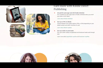 design a professional amazon KDP website to grow your author brand and book sale