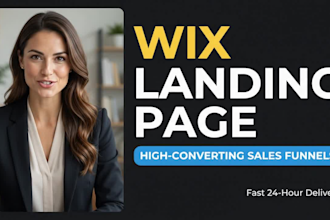 design a high converting wix sales landing page