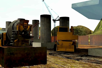 create bridge construction animation and seismic simulation visualizations