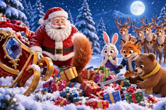 do ai video, 3d ai animation, christmas animation and christmas video