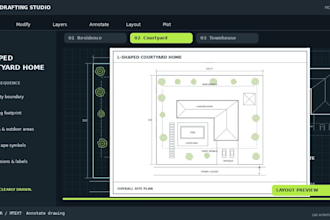 draft architectural permit site plans and plot plans for city hoa approval