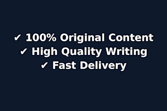 write sco friendly blog articles and website content