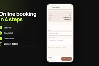 design and build a modern landing page for your business