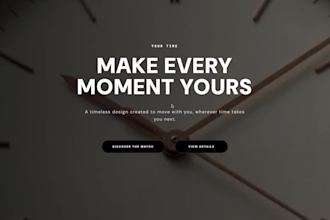 build a modern react landing page with a responsive UI