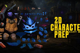 prepare your artwork for spine 2d animation