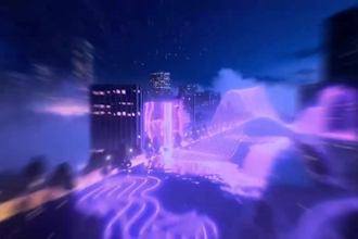 create ai generate cyberpunk ai music video with neon visuals  futuristic vibes