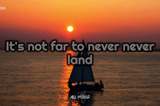 create an awesome live action lyrics video for your song