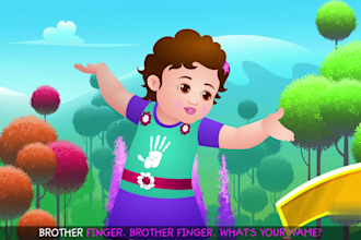 create 2d animation for kids cartoon animation nursery rhymes kids animation