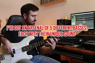 record a rock bass line for your song
