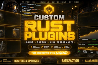 custom code rust server plugins for you