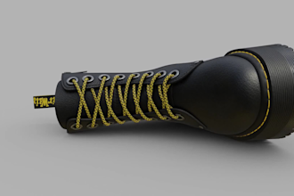 create realistic 3d shoe design and footwear rendering