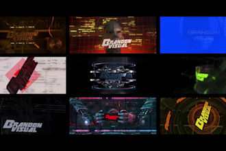 create 3d dj logo visuals for stage screens