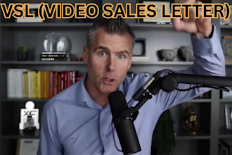 create saas vsl script and produce your video sales letter talking video editing