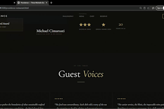 build modern portfolio website or dynamic landing page