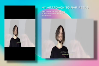 edit conceptual rap reels and tiktoks for your music