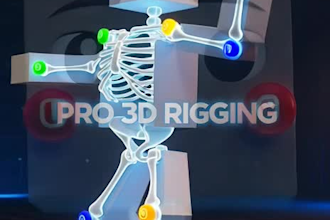 rig your 3d model with clean controls and smooth deformation