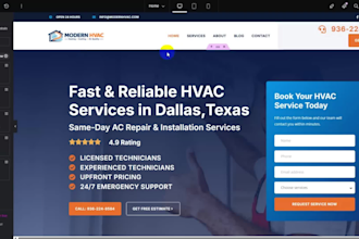 build a hvac website that generates more calls leads and bookings
