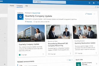 design sharepoint intranet employee portal communication site document library