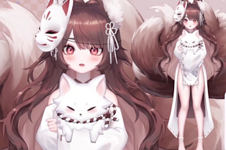 design and rig custom live 2d vtuber model, 2d vtuber model, 2dvtuber model