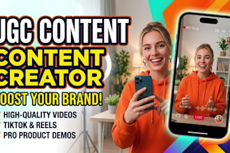 design a ugc creator portfolio website in canva