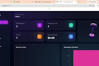 premium 3d gym management saas platform