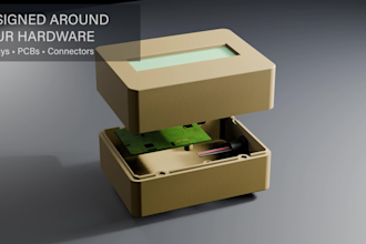 design a custom pcb enclosure or electronics housing for 3d printing