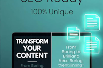 rewrite your article to be plagiarism free and SEO optimized