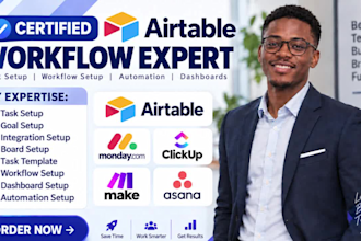 setup airtable database, airtable automation expert, CRM and softr webapp