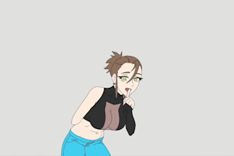a 2d animated character loop