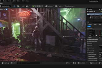 create unreal engine game development, animation and cutscences  ue4 and ue5
