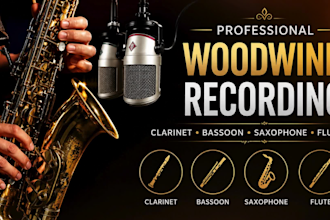 record clarinet, bassoon, saxophone or flute parts for your music