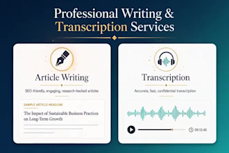 write engaging blog posts and informative articles